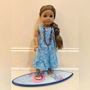 Discontinued Kanani Akina American Girl doll with matching accessories